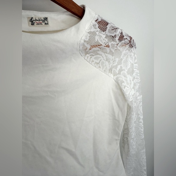 No Excuses Lace long Sleeve NWOT white - Picture 7 of 7